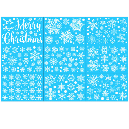 Pegatinas Navideñas Estáticas para Ventana - Copos de Nieve Decorativos - Image 29