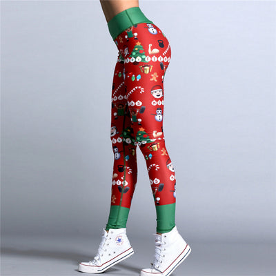 Leggings Deportivos Navideños de Cintura Alta para Yoga y Fitness - Image 10