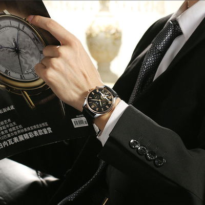 Reloj Mecánico Automático KINYUED Hueco Tourbillon Lujo para Hombre - Image 10