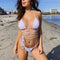 Bikini Deportivo con Cordones y Abertura Frontal