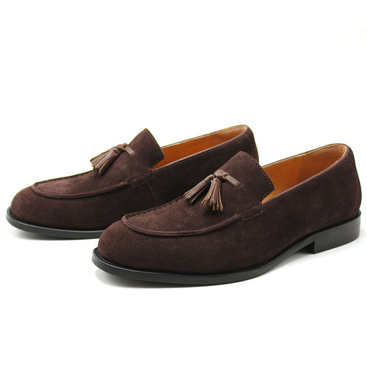 Mocasines de Ante Estilo Británico sin Cordones para Hombre - Image 6