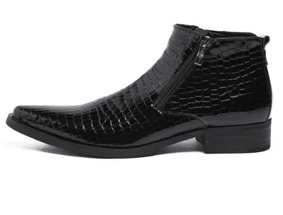 Botas de Cuero Puro con Punta Afilada y Caña Alta - Image 16