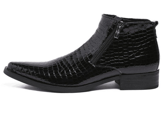 Botas de Cuero Puro con Punta Afilada y Caña Alta - Image 16