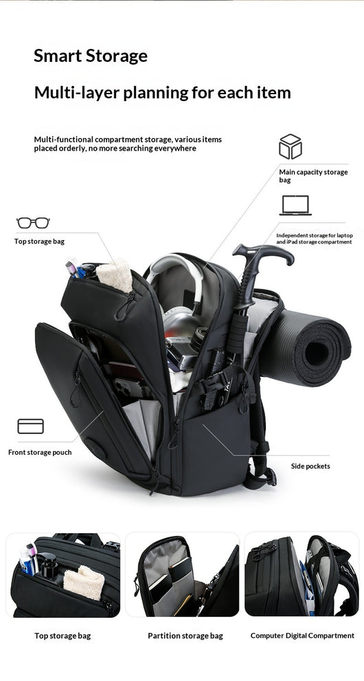 Mochila de Viaje de Gran Capacidad para Hombre - Aventuras al Aire Libre - Image 16