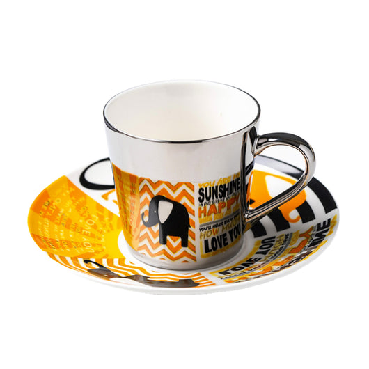 Taza Cerámica Retro con Espejo - Taza de Agua para Té de la Tarde - Image 3