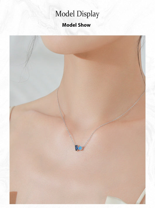 Conjunto de Joyas en Plata 925: Anillo, Collar y Aretes con Zafiro - Image 8