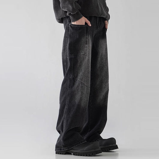 Jeans Rectos de Pierna Ancha y Corte Holgado para Hombre - Image 7