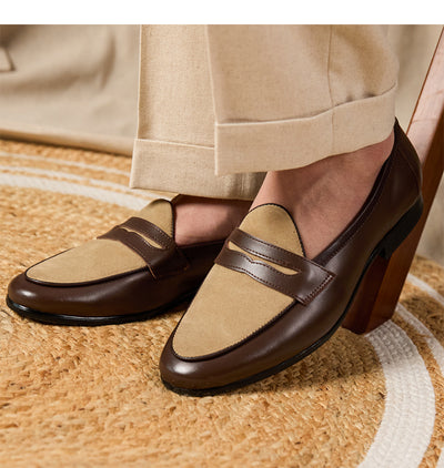 Mocasines Elegantes Estilo Británico Champagne - Image 4