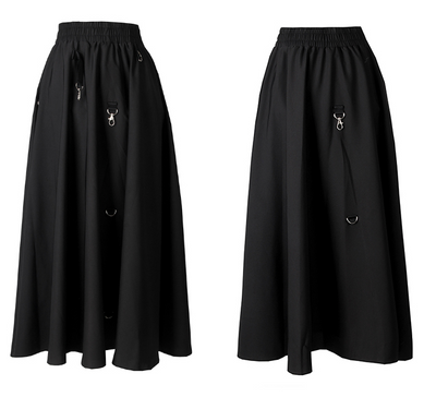 Falda Midi Negra Elegante Ajustada Clásica - Image 5