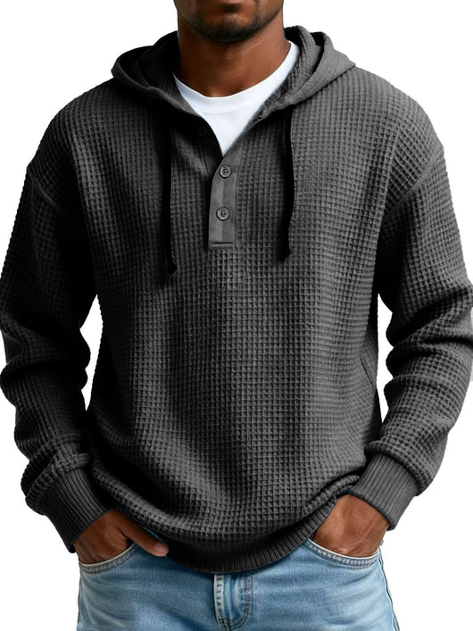 Suéter Hoodie Entallado con Cierre Medio para Hombre - Image 8