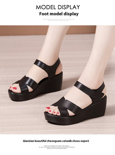 Sandalias de Tacón Alto Plus Size con Plataforma - Comodidad y Estilo - Image 12
