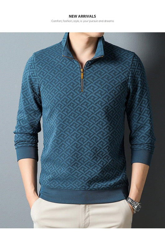 Camisa Casual con Cuello de Solapa y Cierre de Cremallera para Hombre - Image 19