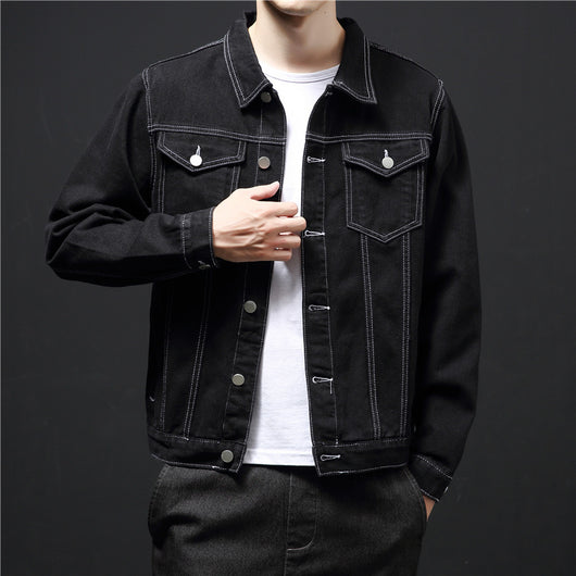 Chaqueta Casual Negra para Otoño - Estilo Versátil