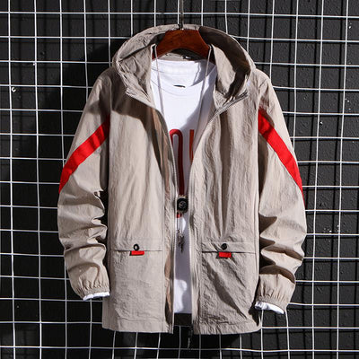 Chaqueta Deportiva Impermeable con Capucha para Hombre