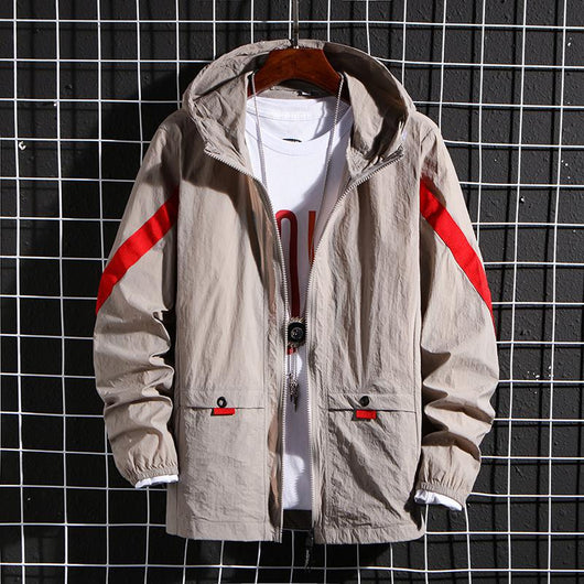 Chaqueta Deportiva Impermeable con Capucha para Hombre