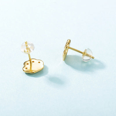 Aretes de Garra de Gato con Circón en Oro Amarillo 9K para Mujer - Image 5