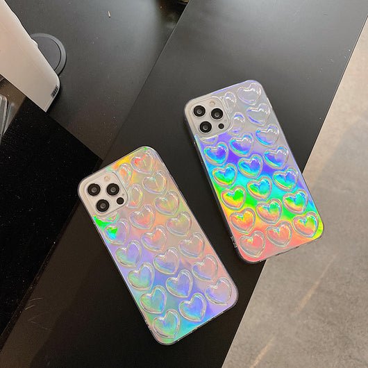 Funda Transparente 3D con Grabado Láser Love para Celular - Image 12