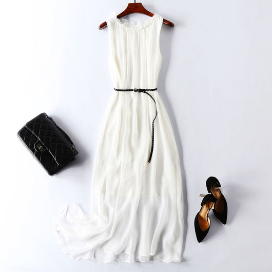 Vestido Chaleco Elegante sin Mangas Efecto Silueta Esbelta - Image 23