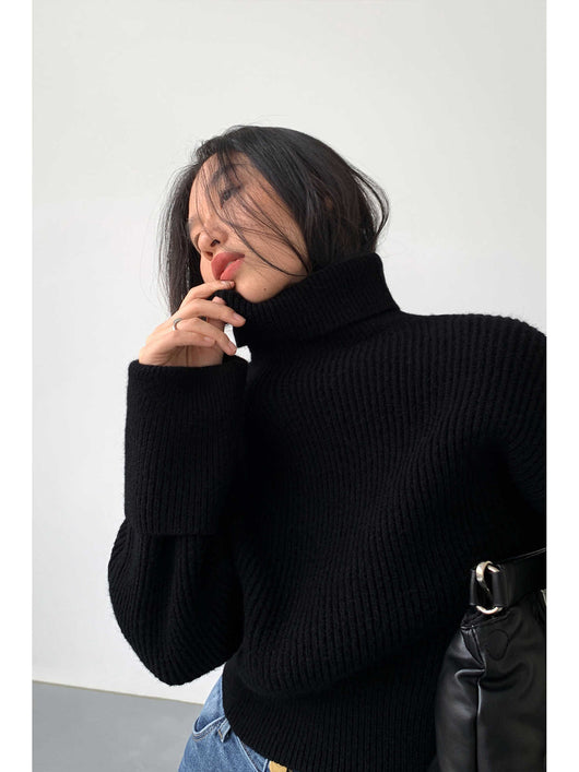 Suéter Holgado de Cuello Alto para Mujer - Image 8