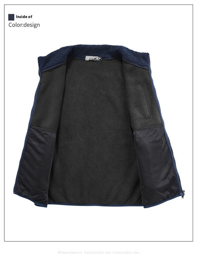 Chaleco de Terciopelo Teddy Liso para Hombre - Image 11