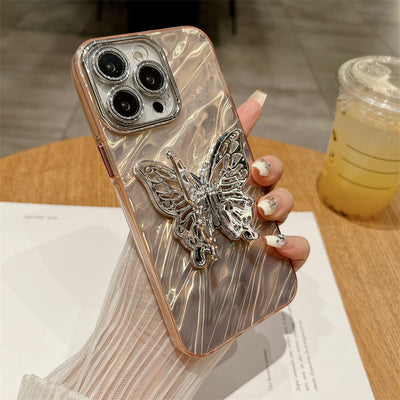 Funda Protectora con Efecto Agua y Mariposas de Silicona - Image 7