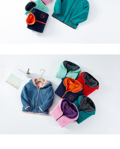 Conjunto Infantil Cardigan Polar con Capucha - Image 35
