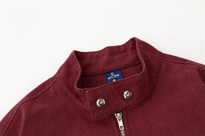 Chaqueta de Trabajo Hombre Cuello Alto Cremallera Suelta Primavera Otoño - Image 22