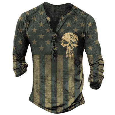 Playera Deportiva Estampada de Manga Larga para Hombre - Image 3