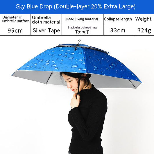 Sombrero Paraguas Doble Capa Impermeable para Pesca - Image 9