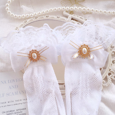 Guantes de Encaje para Boda y Fiesta Estilo Lolita Elegante - Image 6