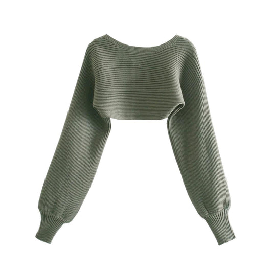 Cardigan Tejido Elegante para Mujer - Blusa Tubo Primavera - Image 3