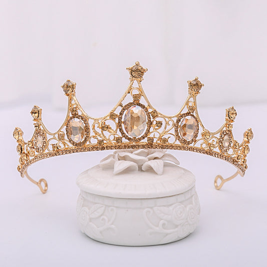 Diadema Corona de Cristales Champagne - Image 2