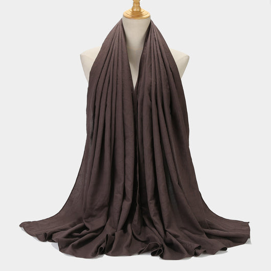 Pañuelo Cuadrado de Algodón y Lino - Diseño Liso y Versátil - Image 16