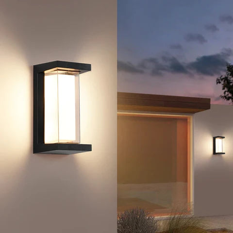 Lámpara de Pared Exterior Resistente al Agua para Jardín