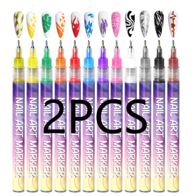 Rotulador de Arte para Uñas 12 Colores - Pintura Acrílica Profesional - Image 6
