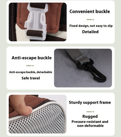 Mochila Transportadora de Gatos Respirable y Plegable - Image 24