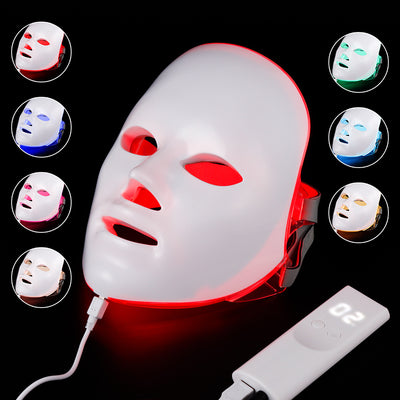 Máscara Facial de Fotones Luz Roja y Púrpura - Dispositivo Antiacné Profesional - Image 10