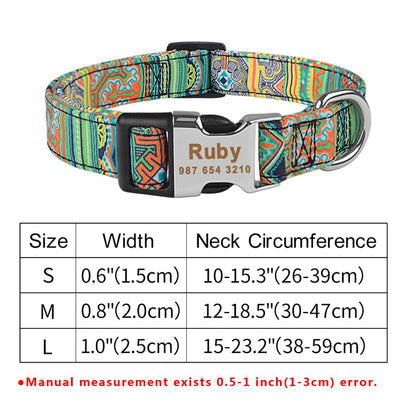 Collar Ajustable para Perro con Placa de Identificación Grabada Personalizada - Image 23