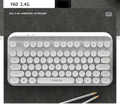 Teclado Inalámbrico Punk Compacto 2.4G - Image 9