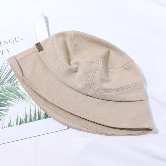 Sombrero Tipo Pescador para Mujer Otoño Estilo Moderno Costura Simple Gorro Cubo Algodón Texturizado - Image 8
