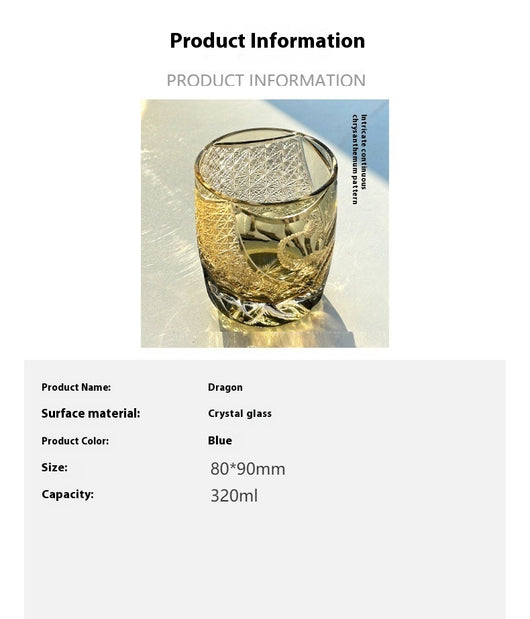 Vaso de Whiskey en Cristal Tallado a Mano - Image 6