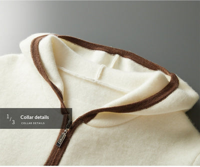 Cardigan de Cachemira con Cierre de Cremallera y Capucha - Image 17