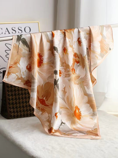 Pañuelo de Seda Cuadrado Lujo Elegante - Accesorio Premium para Regalo - Image 30