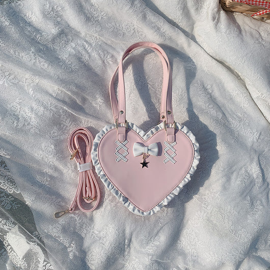 Bolsa Bandolera Corazón Anudado Love - Diseño Cruzado para Mujer - Image 3