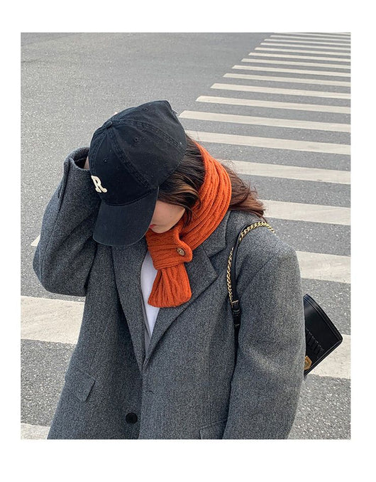 Pañuelo Liso Pequeño para Mujer - Estilo Coreano Otoño Invierno - Image 16