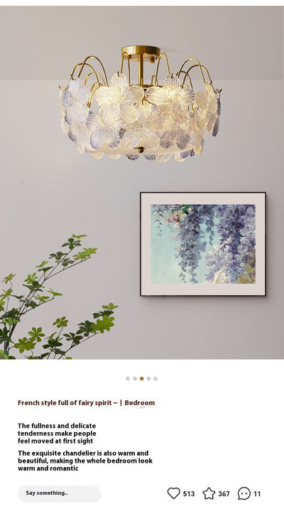 Lámparas de Cristal Coloreado Estilo Romántico Francés - Image 12