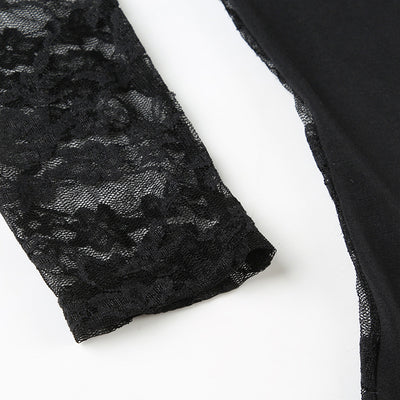 Blusa Sexy Encaje Espalda Descubierta Ajustada Elegante - Image 29