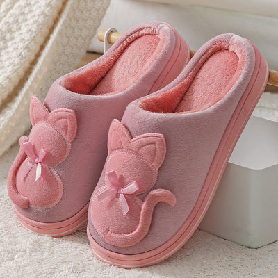 Pantuflas de Pareja Cómodas de Algodón Suave Antideslizantes - Image 4