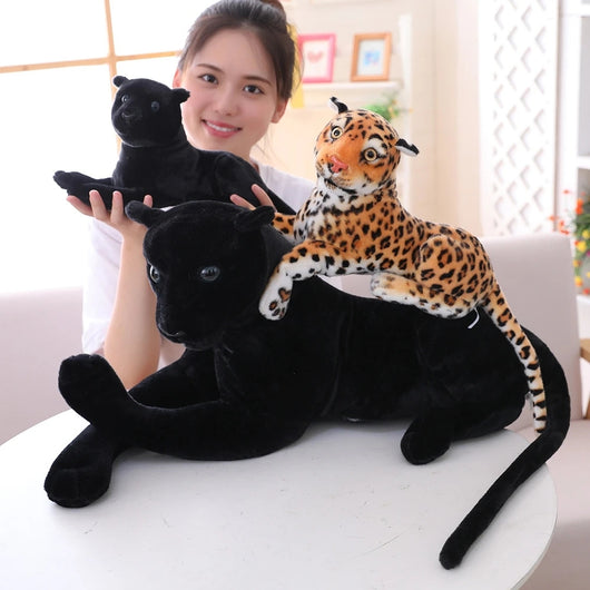 Peluche Leopardo Negro Gigante para Cama - Juguete Suave de Pantera - Image 10