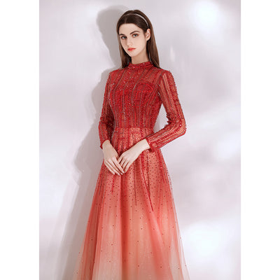 Vestido de Fiesta Rojo Elegante de Alta Gama para Mujer - Image 12